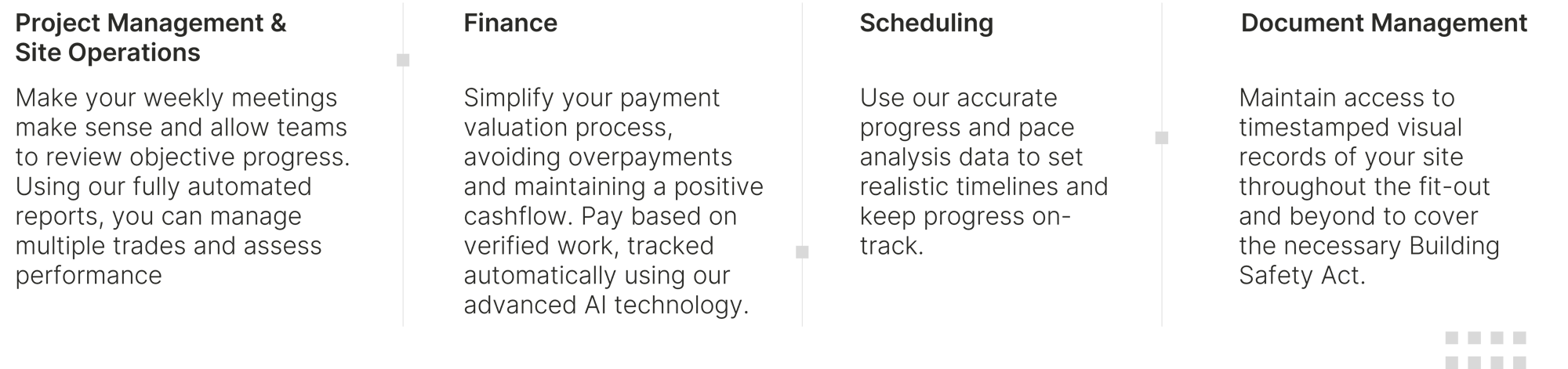 Unique Features Unique Features